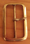 Brass 2" Rectangular iron Prong Buckle