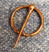Bronze Penanular Ring Brooch