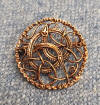 Bronze Viking Brooch Midgard Pattern